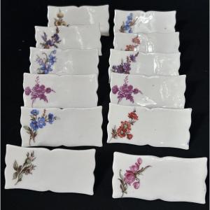 Set Of 12 Porcelain Banquet Place Cards