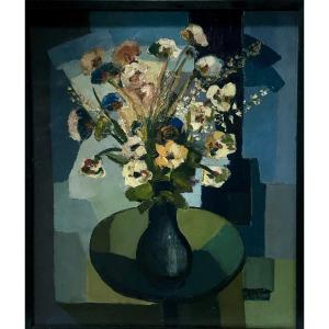 M. Ryckaert, Oil On Canvas Bouquet Of Flowers