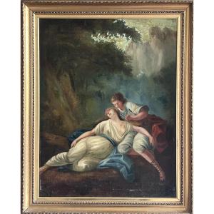 Oil On Canvas Romantic School 19th Century