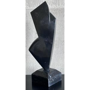 L. Wercollier, Black Marble Sculpture