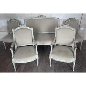 5-piece Louis XVI Salon, Late 19th Century