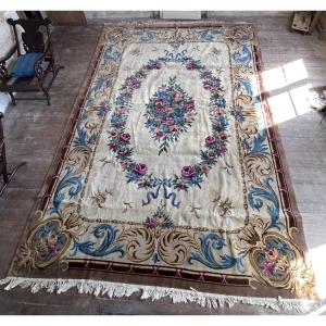 Old Savonnerie-style Collector's Rug, Large Format