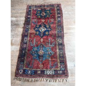 Old Woolen Collector's Carpet 20th Century