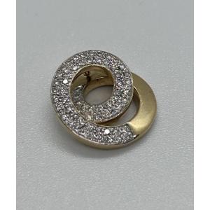 Pendant In 18-carat Gold And Diamonds