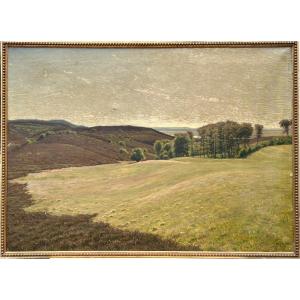 C. Beck, Oil On Canvas Danish Landscape