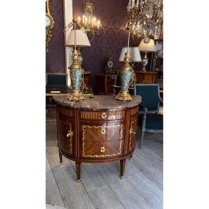 Half-moon Chest Of Drawers Stamped Ja Bruns