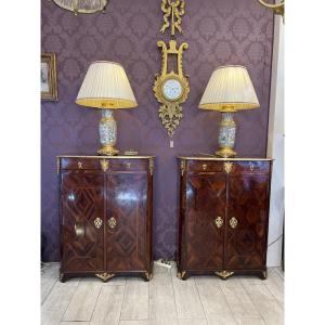 Pair Of Small Louis XIV Period Cupboards