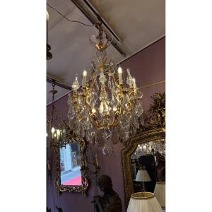 Gilded Bronze Chandelier 