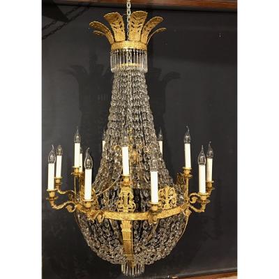 Empire Period Hot Air Balloon Chandelier