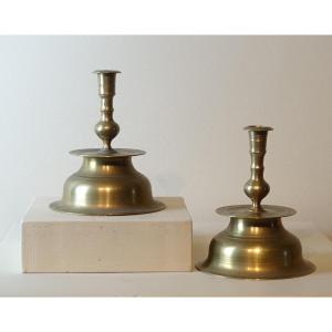 Pair Of Baluster-shaped Candlesticks - Germany, Probably Nuremberg, 17th Century