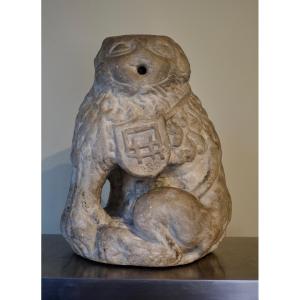 Marble Lion - Périgord 17th Century