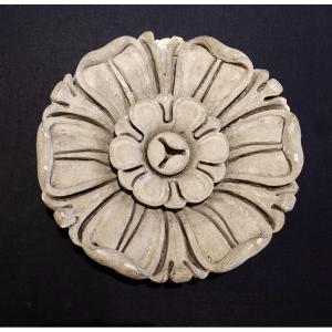 Large Carved Stone Rosette - France, 18th Century