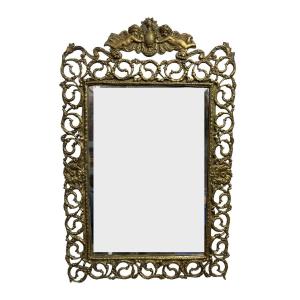 Napoleon III Bronze Mirror