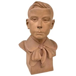 Terracotta Bust Of A Young Man