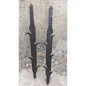 Pair Of Wrought Iron Den Defenses XVIII