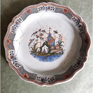 Large Dish In Rouen Earthenware