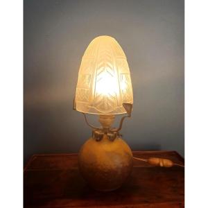 Art Deco Glass Paste Lamp