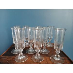 19th Century Champagne Flutes