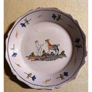 Plate From Nevers, 18th Century
