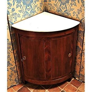 Louis XVI Curved Corner Cabinet
