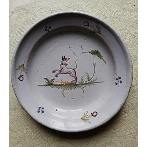 Plate In Saintes Earthenware