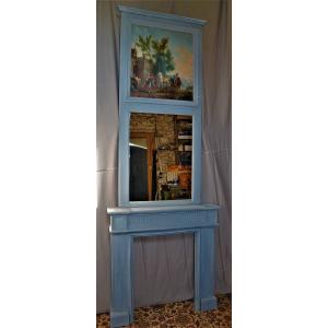 Louis XVI Wooden Fireplace