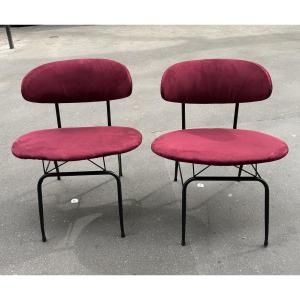Pair Armchairs By Gastone Rinaldi For Rima Design 1950