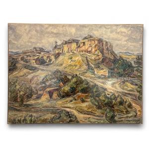 Oil On Canvas - 1955 - Montagne Sainte Geneviève - Signed R. Boyer Gerinte?