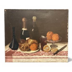 Oil On Canvas - Still Life - 20th Century - G. Raillot
