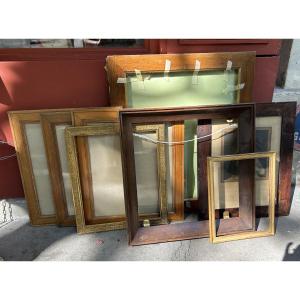 Set Of 8 Wooden Frames - 20th Century