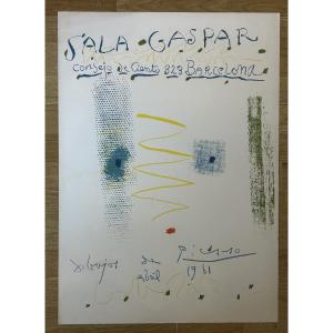 Picasso - Original Lithographic Poster "pinturas De Picasso" 1961