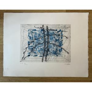 Jean-paul Riopelle - 20th - Etching Lithograph 1991 - Ea - Signed