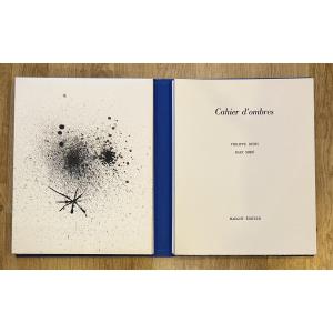 Philippe Denis – Cahier d'Ombres, Maeght 1971 – 3 Original Lithographs Signed By Joan Miró
