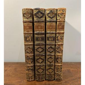 Chardin, Voyages Perse, Amsterdam 1735, 4 Vols., Complete With Folding Maps And Plates