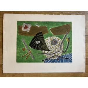 Henri Goetz (1909-1989) - Original Etching In Colors, Signed And Numbered 44/50