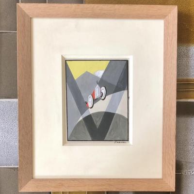 Rare Gouache Of The Martel Brothers