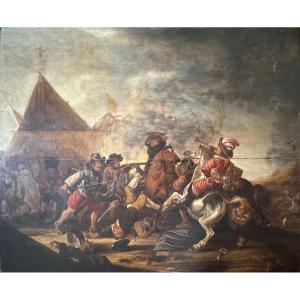 17th Century Battle Scene, Cavalry Charge