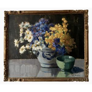 Large Still Life, Bouquet Of Flowers 1920-1930