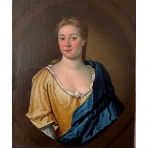 Portrait Of A Young Woman, Late 18th Century 