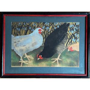 Manzana Pissarro Stencil, First Proof