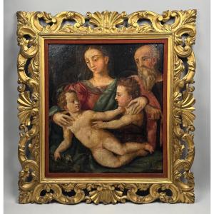 Holy Family, 16th-century Italian School, On Wood 