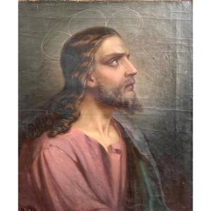 Christ In Prayer In A Pre-raphaelite Style 