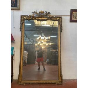 Grand Miroir De Château De Style Louis XVI