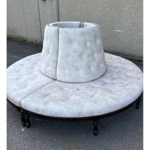 Large Circular Confidant From The Napoleon III Era