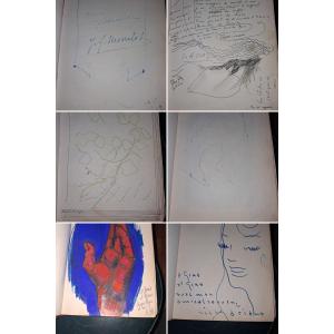 Guestbook Of Jean And Gina's Restaurant Le Chateau Briand, Circa 1960