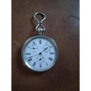 Loehr Patent Self-winding Watch In Silver