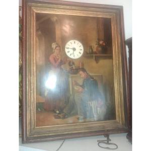 Tableau Horloge XIX Ieme Siecle