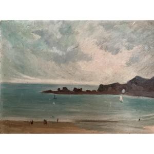 Beach Sign Near Biarritz By Ginet