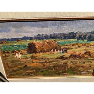 Figures In The Countryside, Russian Painter