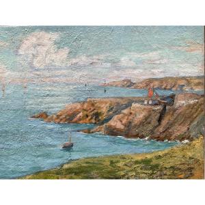 Painting Of Brittany By Auguste émile Flick, Metz, 1845